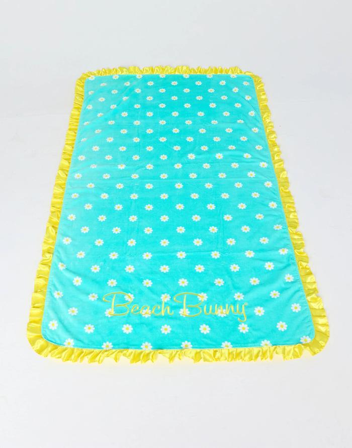 Полотенце пляжное Beach Bunny O/S Бирюзовое (T2554A1-daisy)