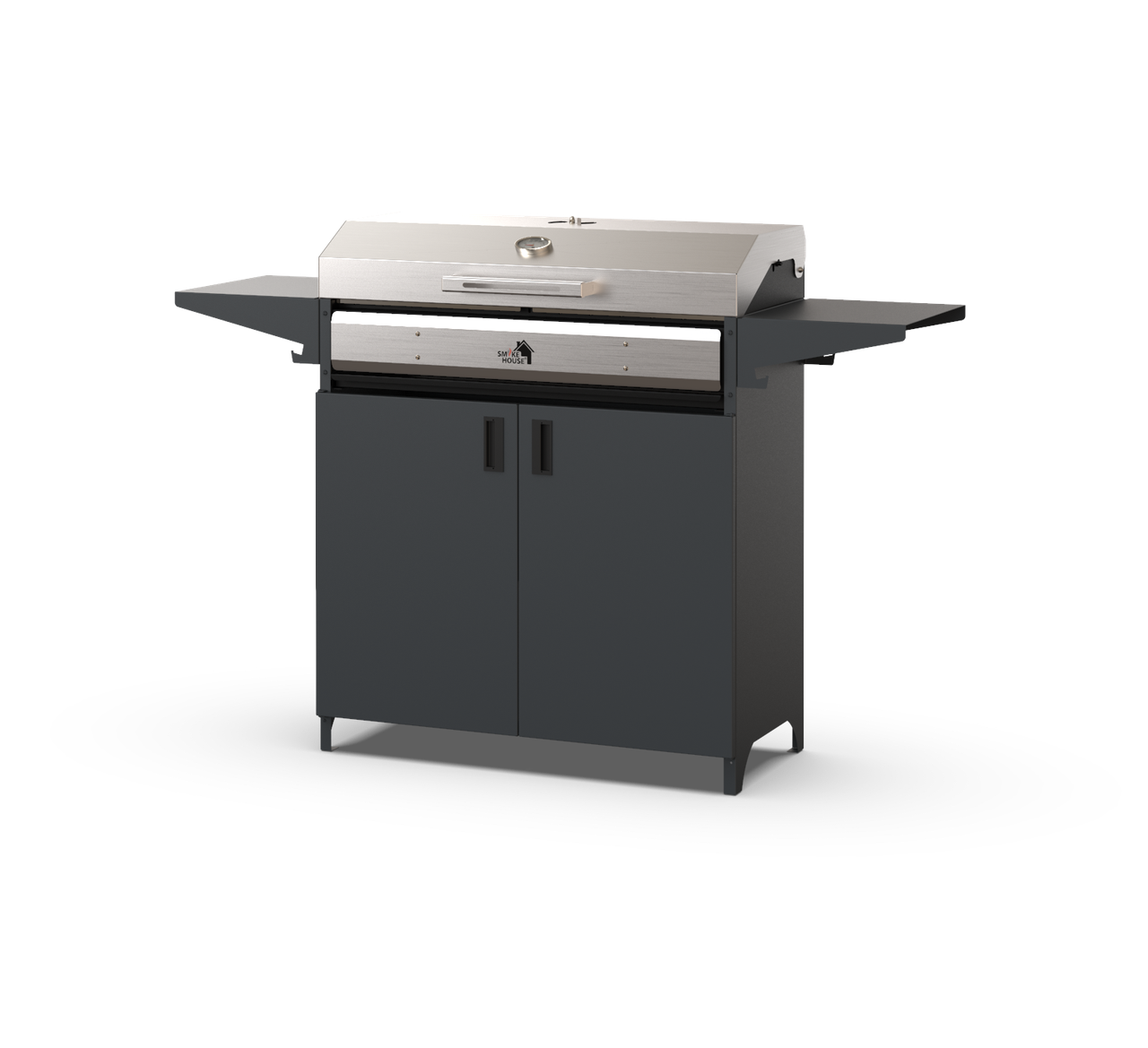 Мангал у повній комплектації Smoke HouseHigh Tech 900 1580х400х900 мм на 14 шампурів з гратами та кришкою з термометром (27860575) - фото 3 Мангал у повній комплектації Smoke HouseHigh Tech 900 1580х400х900 мм на 14 шампурів з гратами та кришкою з термометром (27860575) - фото 3