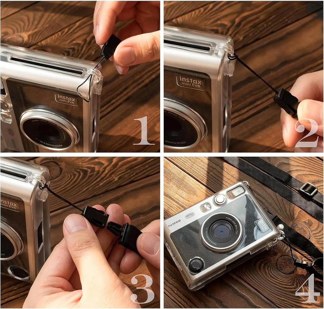 Подарочный набор Fujifilm Instax Mini EVO фотобумага 100 шт./чехол/фотоальбом 108 фото Черный - фото 7