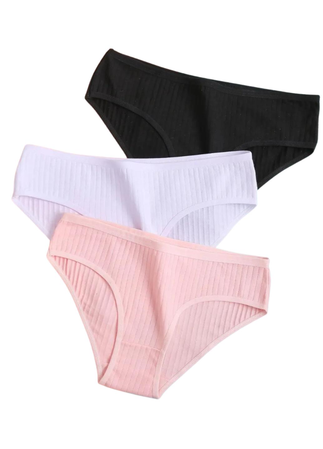 Набор трусиков женских хлопковых батальных слепов Classic Comfort 7XL 3 шт. Разноцветный (1668-56)