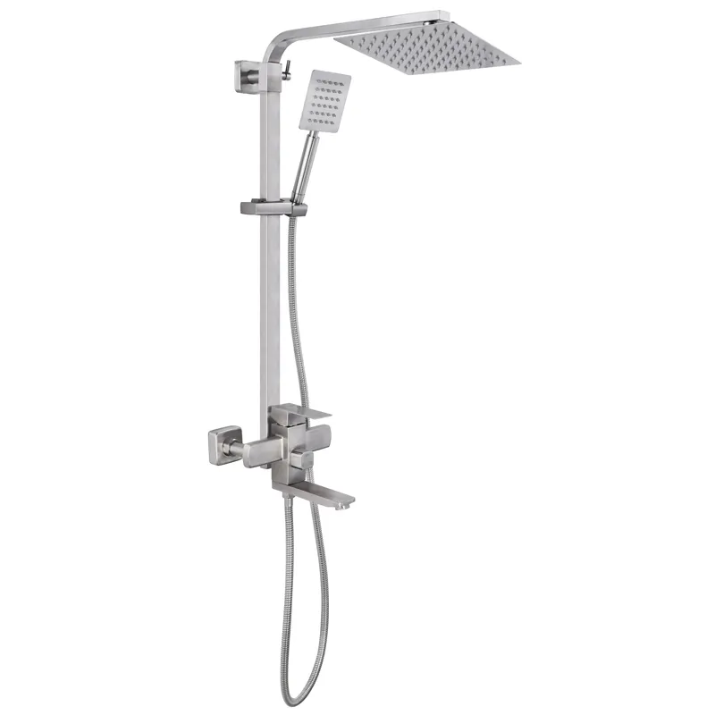 Душевая колонна Champion KUB-009-J со смесителем нержавеющая сталь (CH0301)