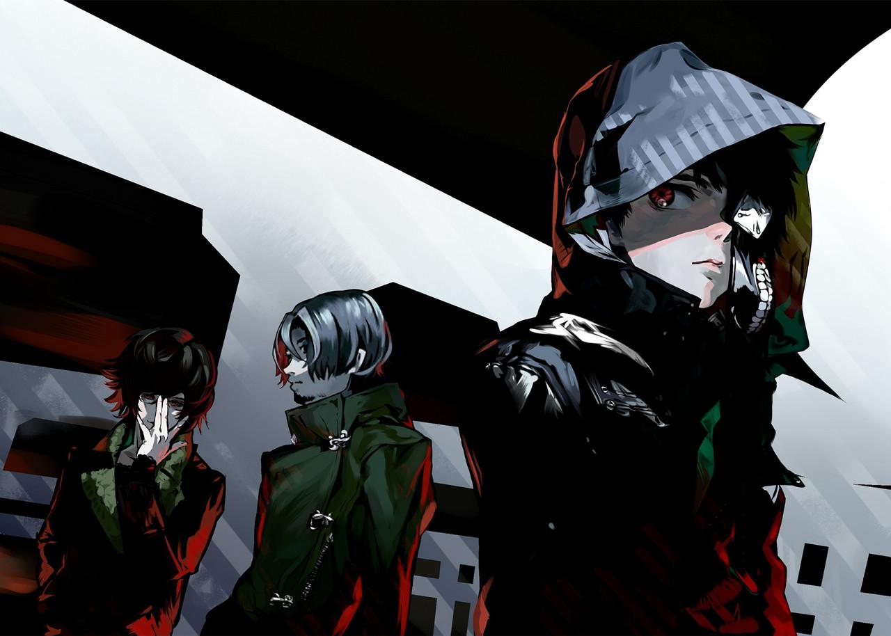 Картина GeekLand Tokyo Ghoul Токийский гуль три парня