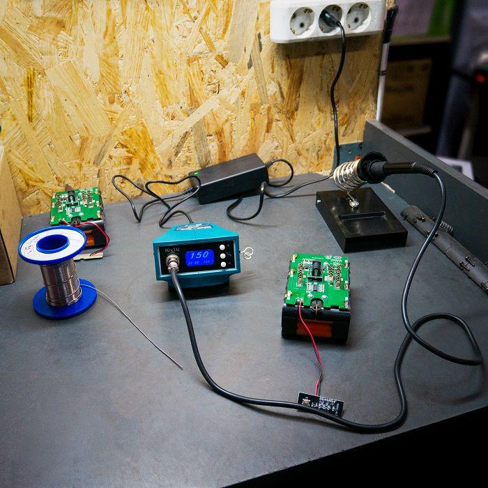 Паяльник аккумуляторный гибридный PROFI-TEC 20/220В RD-T12 без аккумуляторов и зарядного (005943) - фото 9