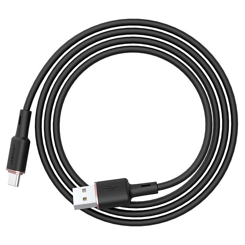 Кабель синхронізації Acefast C2-04 Type-C to USB 3.0A 1.2m Cable, Black - фото 4 Кабель синхронізації Acefast C2-04 Type-C to USB 3.0A 1.2m Cable, Black - фото 4