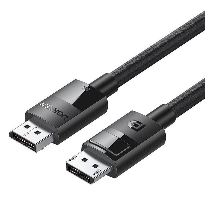 Кабель UGREEN DP114 DisplayPort to DisplayPort 1.4 MM Plastic Case Braided Cable 3 м Black (80393)