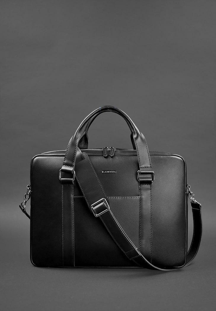 Сумка кожаная для ноутбука и для документов Черный (A-026687) - фото 5 Сумка кожаная для ноутбука и для документов Черный (A-026687) - фото 5