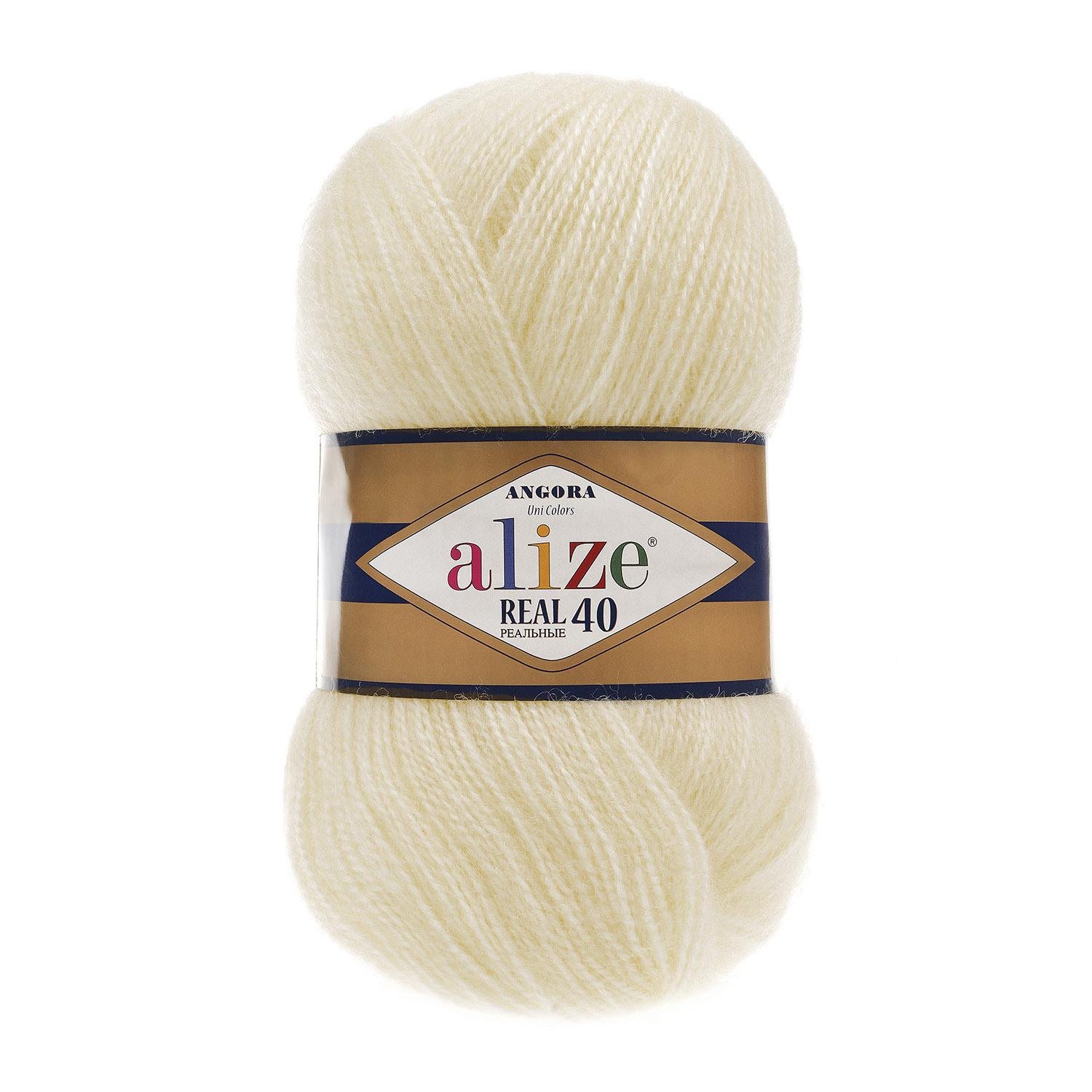 Пряжа Alize Angora Real 40 01