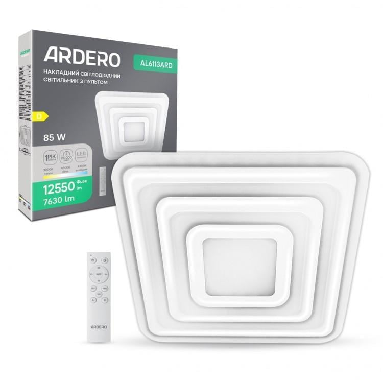 LED-светильник накладной ARDERO Smart AL6113ARD ATLANT S 85 Вт Белый (28687766)