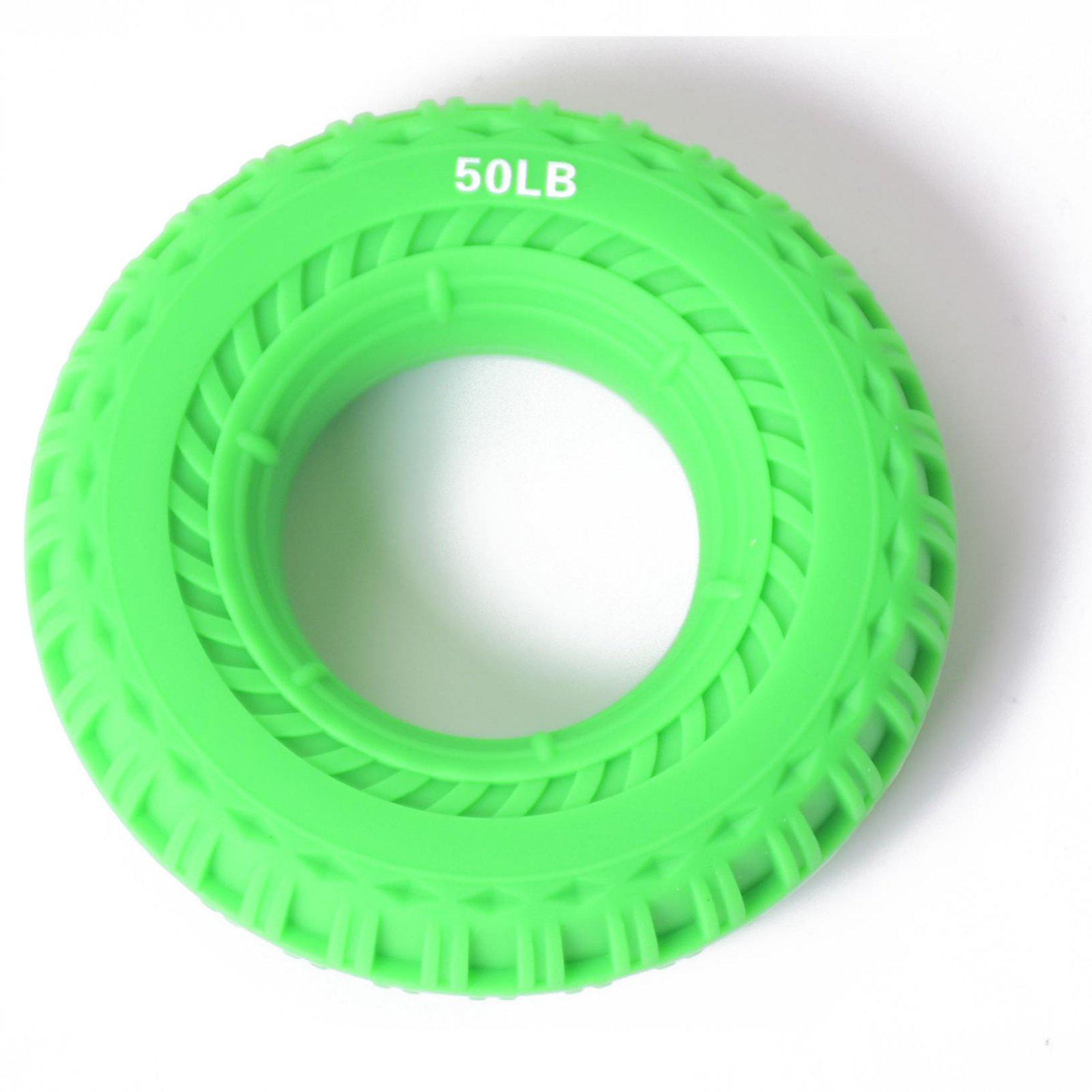 Эспандер кистевой силиконовый для развития силы пальцев с нагрузкой 22 кг Зеленый (9131)