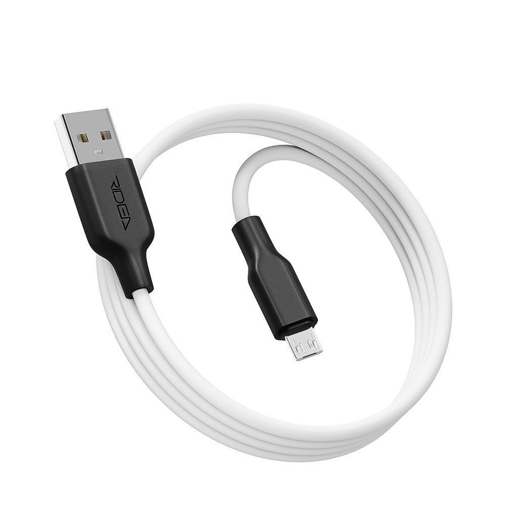 Кабель Ridea RC-M114 Soft Silico USB to Micro USB Белый (209-00162) - фото 1