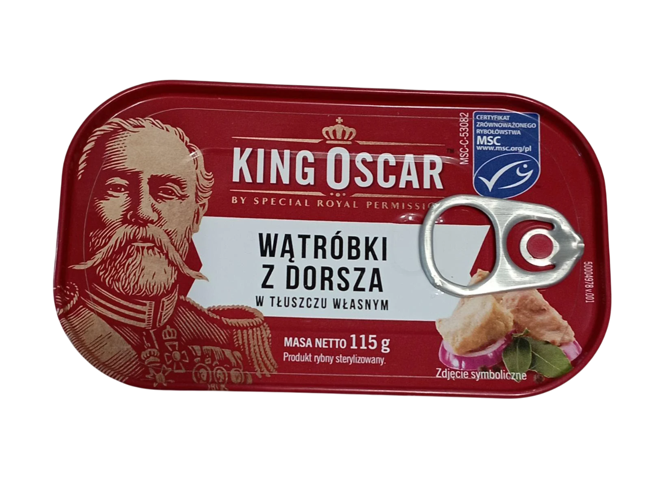 Печінка тріски у власному соку King Oscar 115 г (29347111)