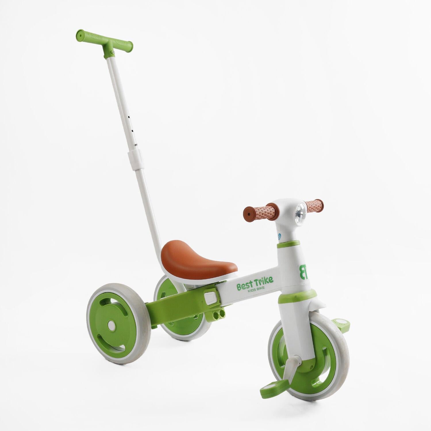 Велосипед дитячий триколісний Best Trike LB з батьківською ручкою Зелений (LB-10240)