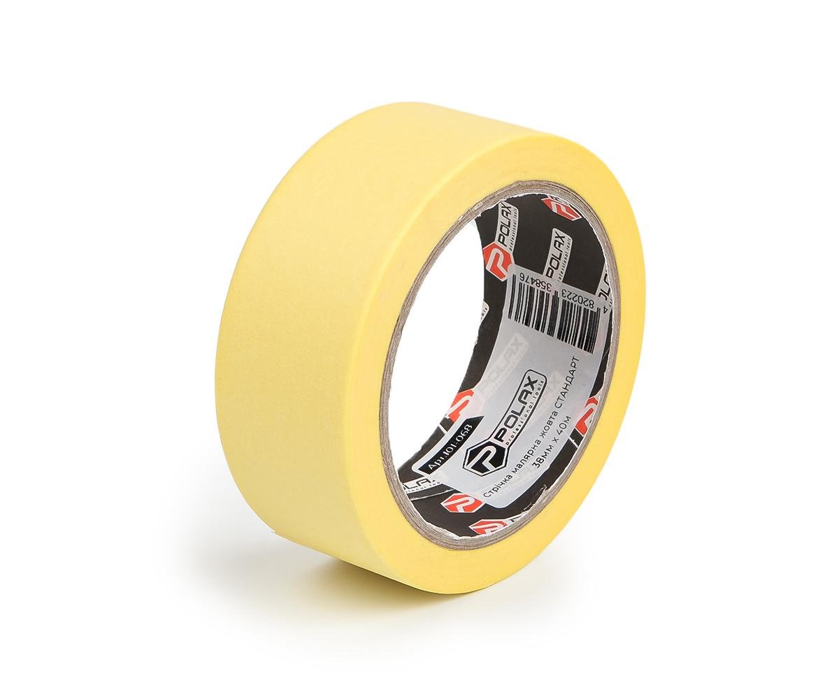 Малярська клейка стрічка Polax Стандарт 38 мм х 40 м (101- 068)