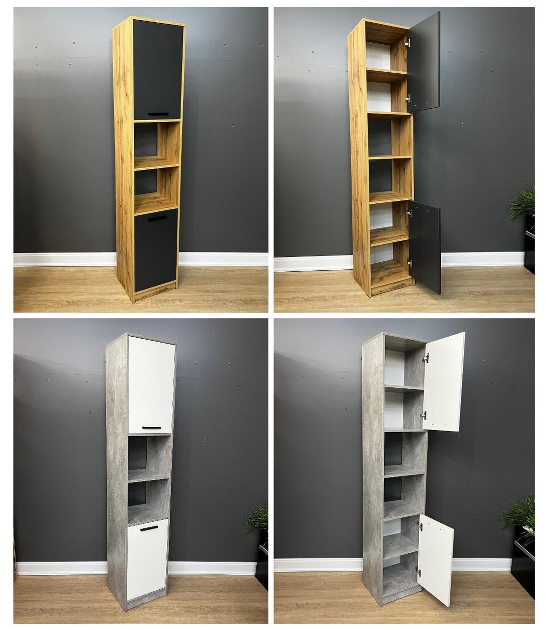 Пенал Асті 1960x390x354 мм Бетон/Білий - фото 7 Пенал Асті 1960x390x354 мм Бетон/Білий - фото 7