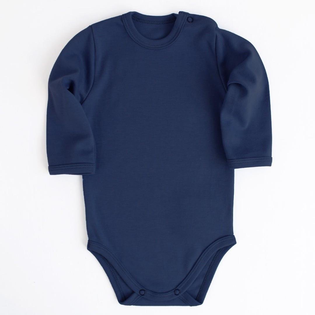 Боді з довгим рукавом 62 см 0-3 міс Темно-синій (2679644890) Боді з довгим рукавом 62 см 0-3 міс Темно-синій (2679644890)
