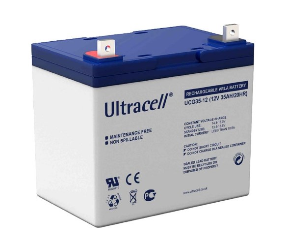 Акумуляторна батарея Ultracell UCG35-12 GEL 12V 35 Ah White (1866638974) - фото 1