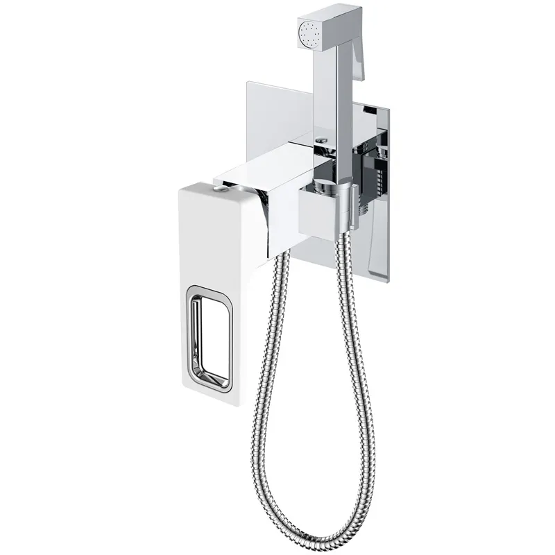 Смеситель для гигиенического душа KOER KB-23009-04 Хром/белый (KR5982) Смеситель для гигиенического душа KOER KB-23009-04 Хром/белый (KR5982)