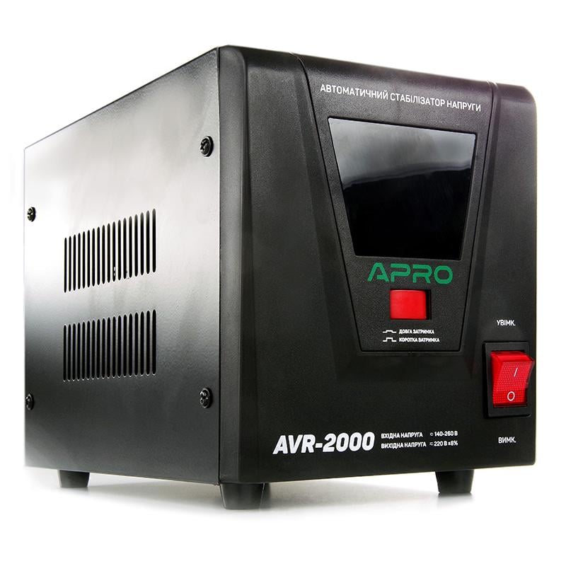 Стабілізатор напруги релейний Apro AVR-2000 1600 Вт (852020) - фото 3