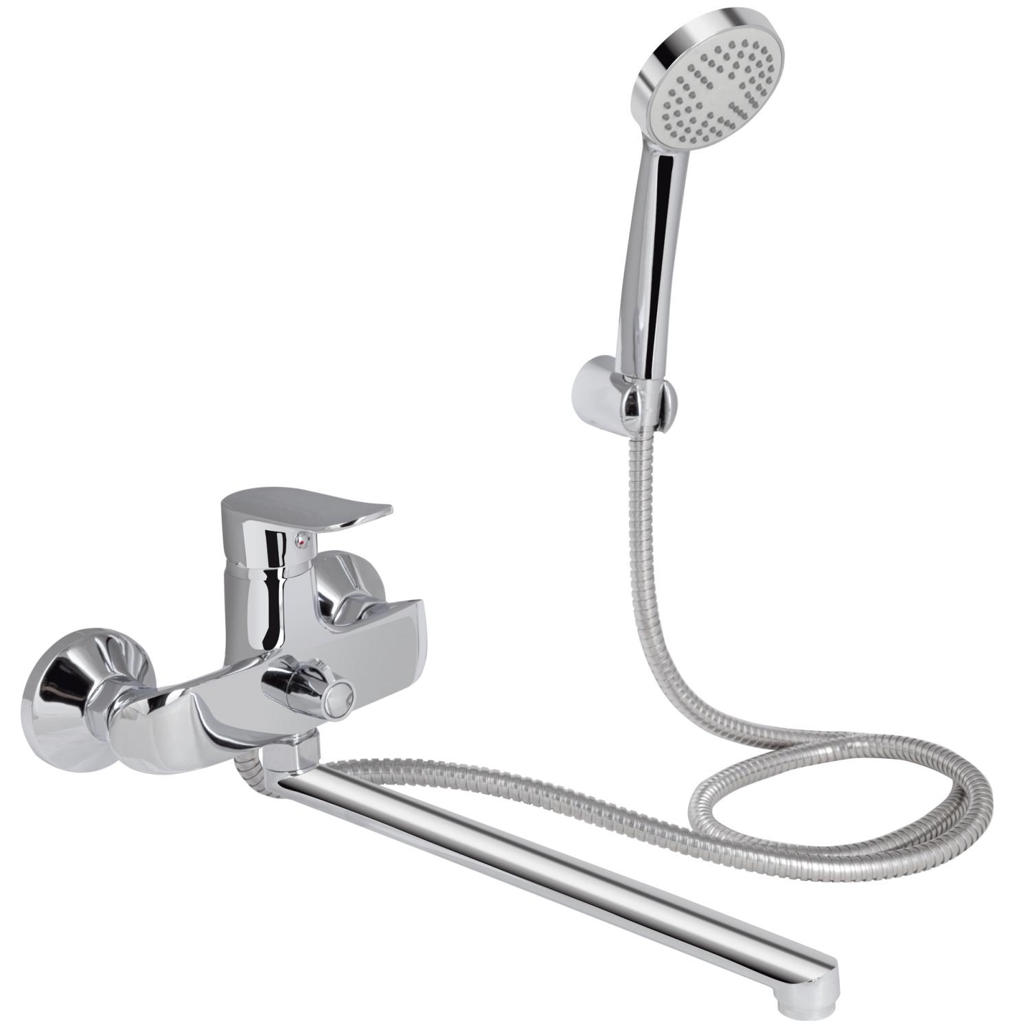 Смеситель для ванны Lidz Wieza LDWIE005CRM45411 однорычажный Хром (227069)