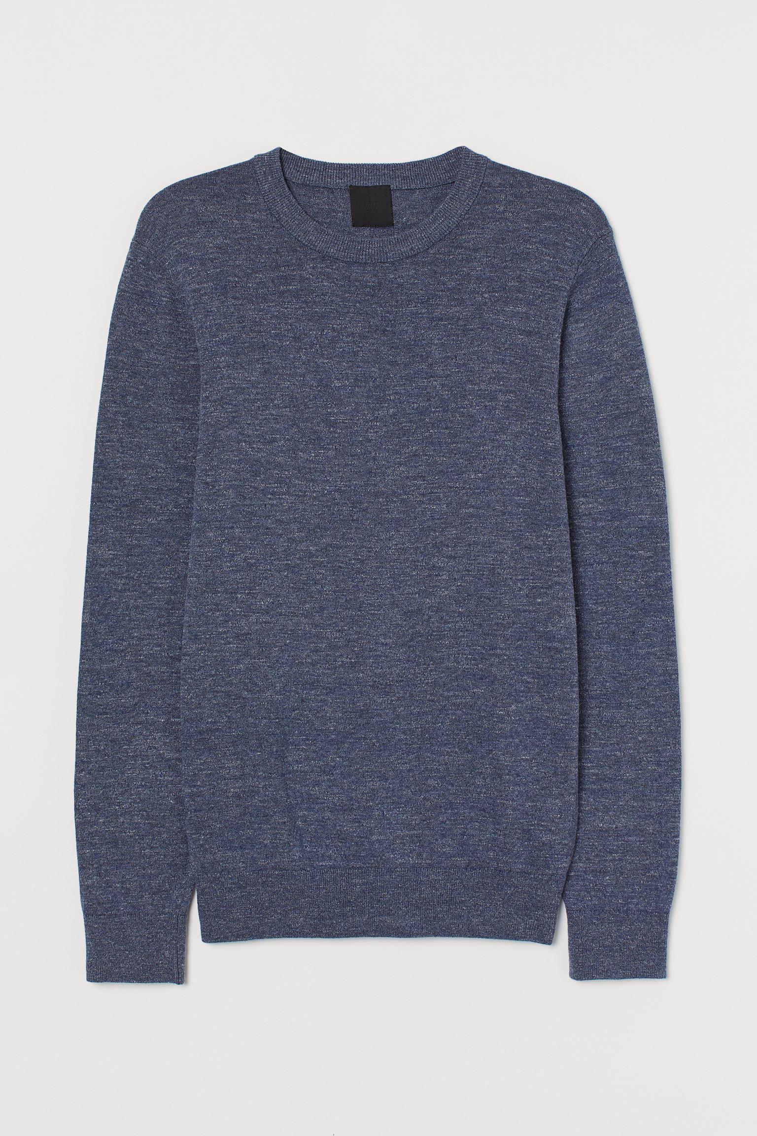 Джемпер H&M S Синий меланж (12115643581)