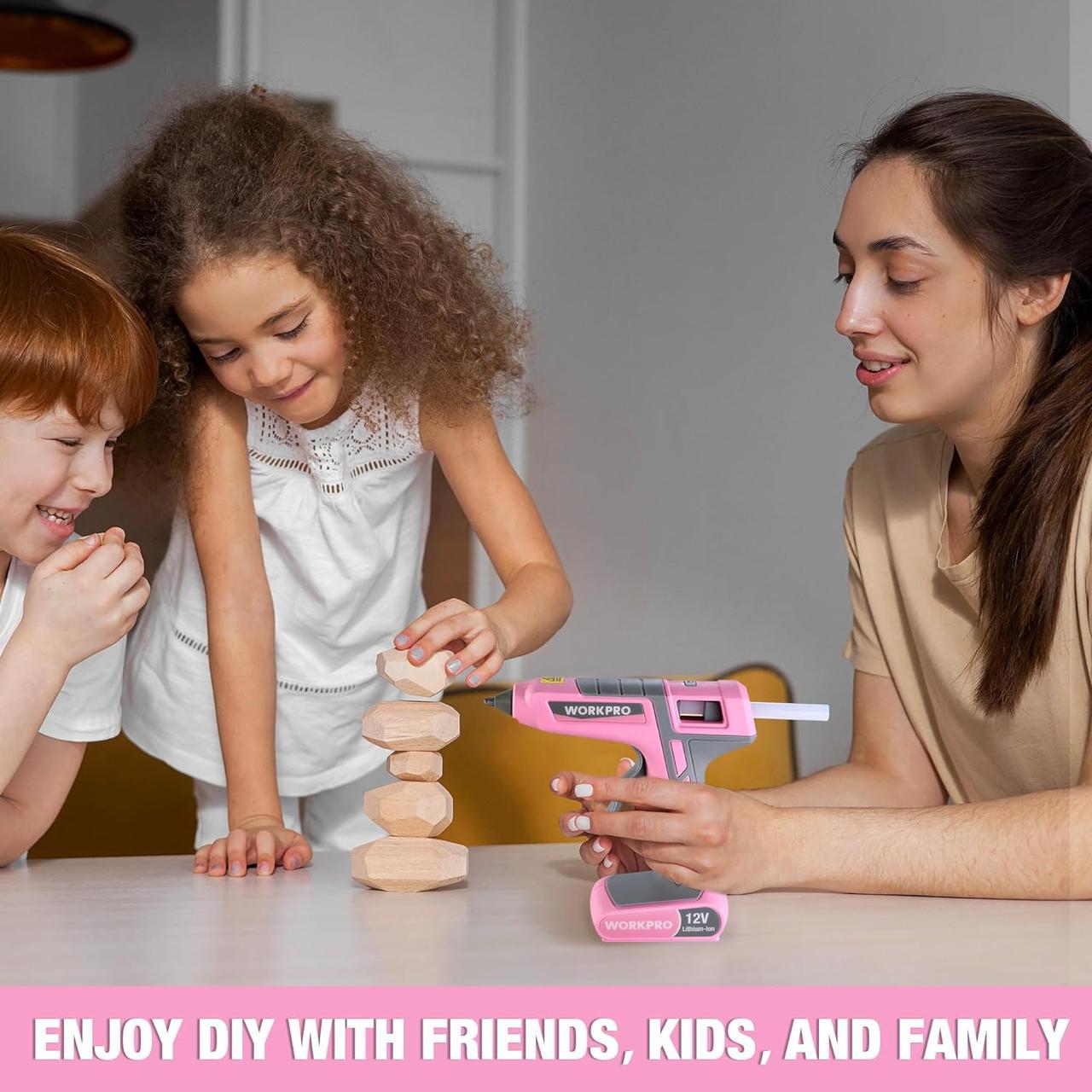 Пістолет клейовий WORKPRO 12 В з автоматичним вимкненням для рукоділля - фото 8 Пістолет клейовий WORKPRO 12 В з автоматичним вимкненням для рукоділля - фото 8