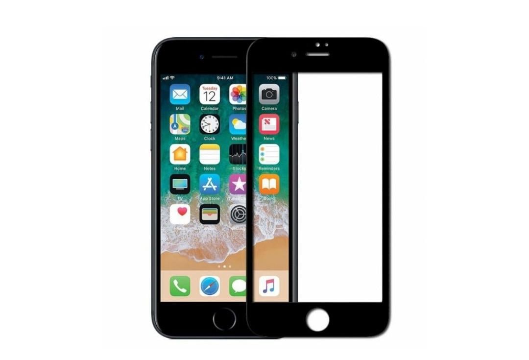 Загартоване захисне скло на Iphone 6 Plus  Повне покриття Чорна рамка
