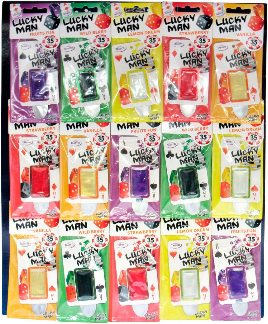 Ароматизатор для авто Tasotti Lucky Man на зеркало 20 шт. (0300749)