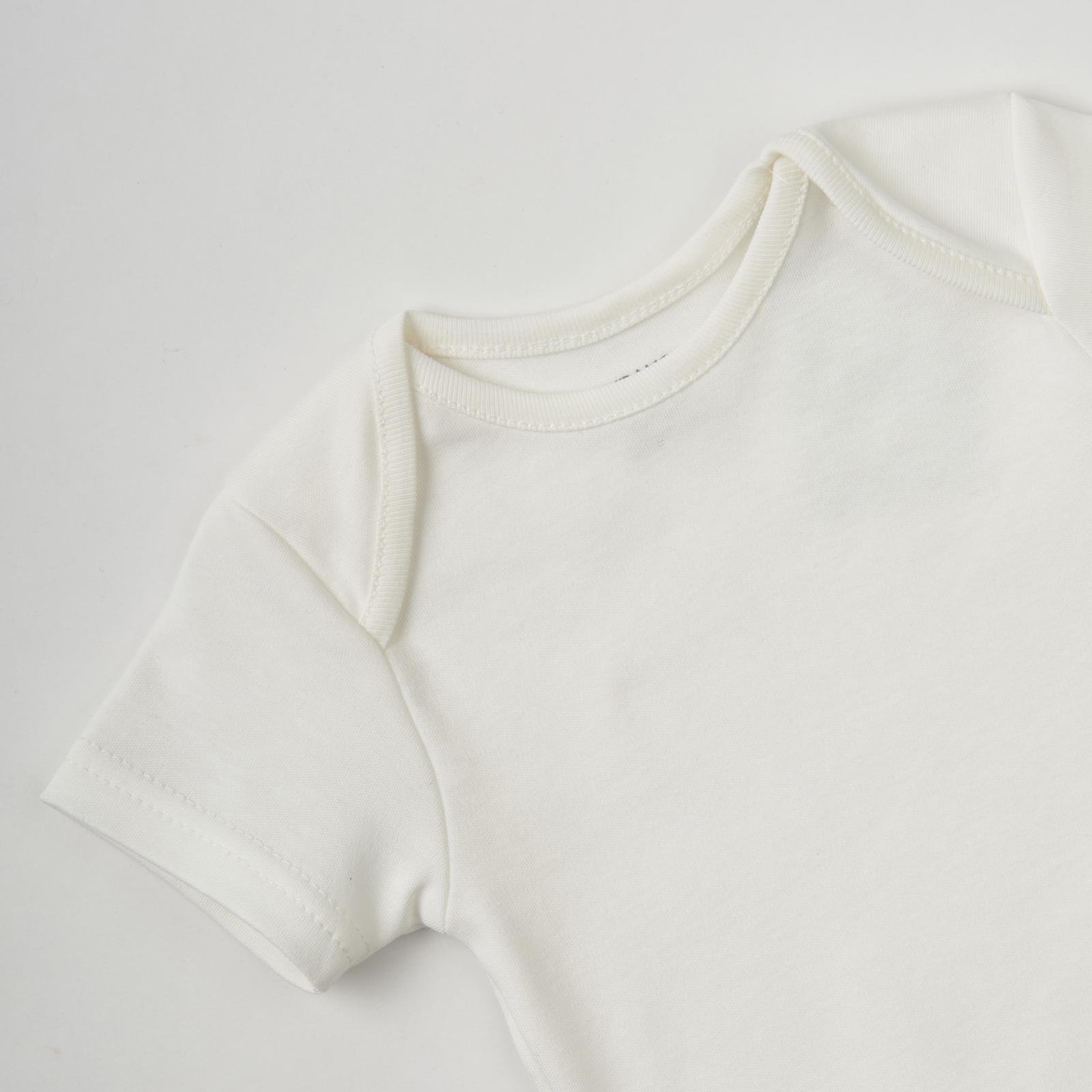 Полукомбинезон ясельный боди с коротким рукавом 62-68 см Белый - фото 3 Полукомбинезон ясельный боди с коротким рукавом 62-68 см Белый - фото 3