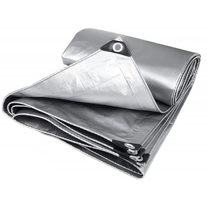 Тент универсальный 6х8 м 110 г/м2 Серый (1559) Тент универсальный 6х8 м 110 г/м2 Серый (1559)