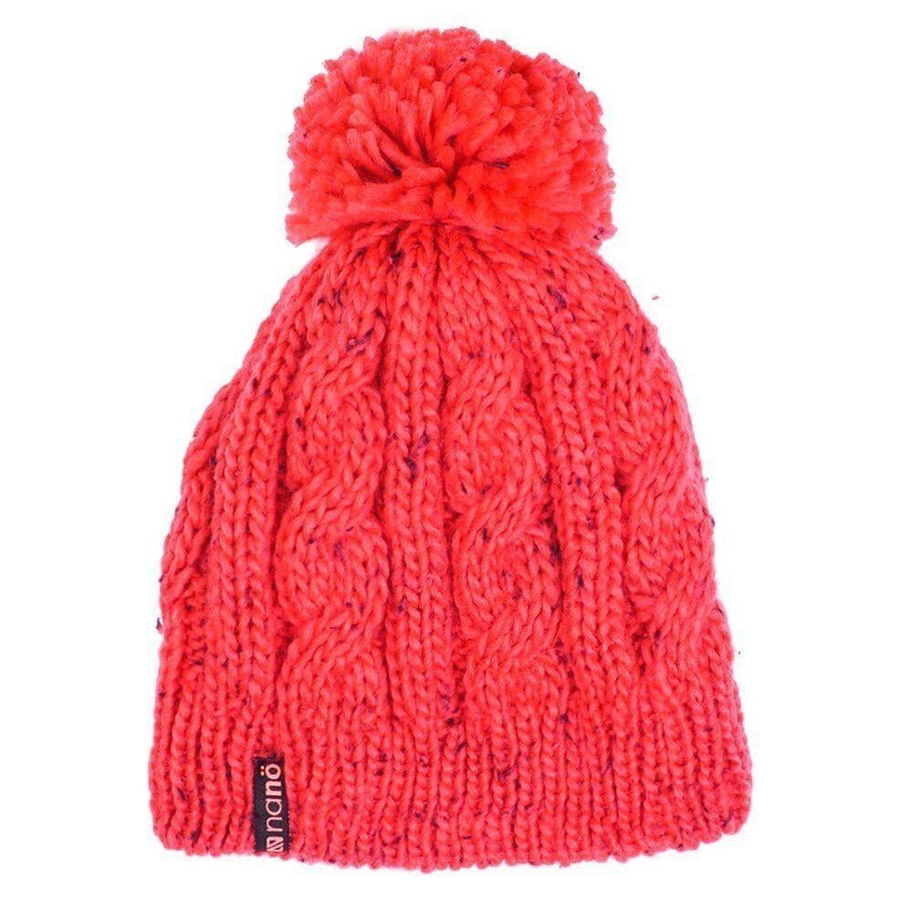 Шапка вязаная для девочки Nano F16TC266 55-58 см Коралловый (F16TC266-Coralpink-7/12)