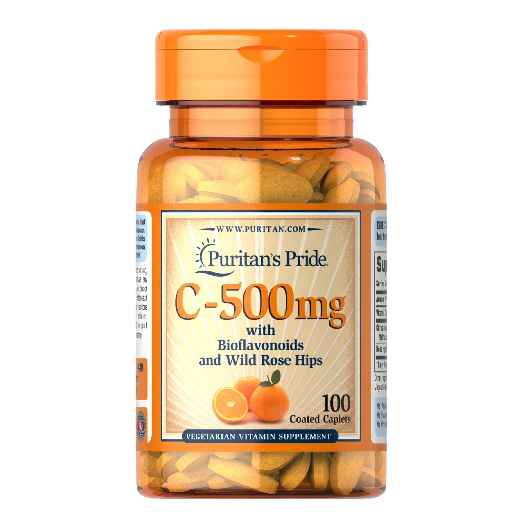 Витамин C-500 mg with Bioflavonoids and Rose Hips 100 Caps (100-60-5550063-20)