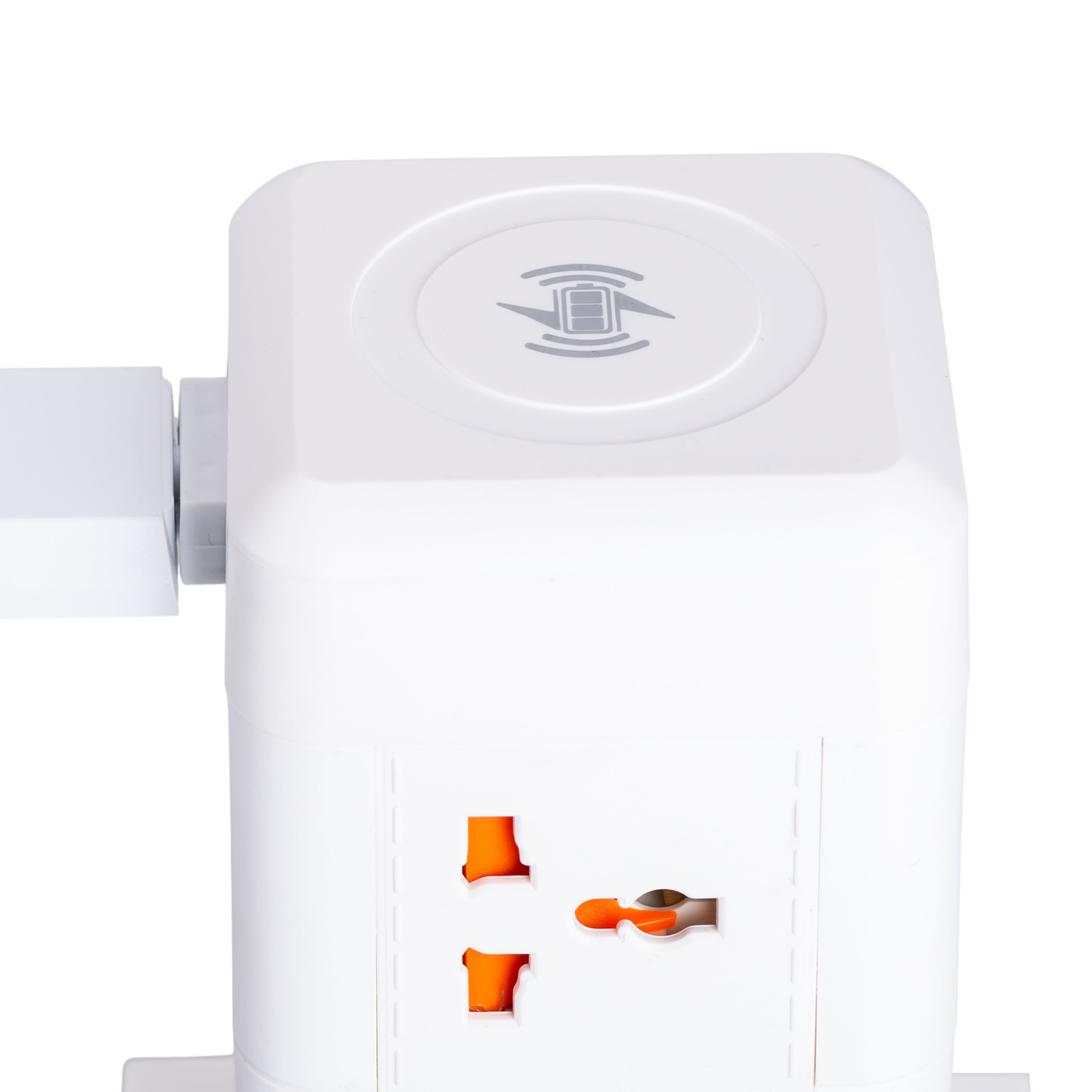 Удлинитель с лампой на 6 универсальных розеток с 2 USB 1 Type-C беспроводная зарядка 2,8 м (HP-5-1) - фото 6