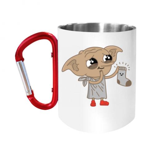 Чашка с ручкой карабин The owner gave Dobby a sock 280 мл Белый (5555144-1-50137) - фото 1 Чашка с ручкой карабин The owner gave Dobby a sock 280 мл Белый (5555144-1-50137) - фото 1