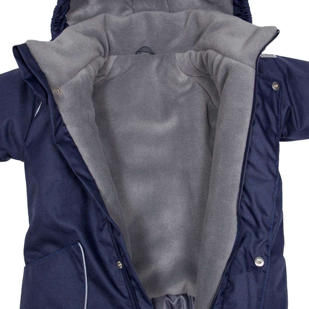 Детский зимний комбинезон с капюшоном DoRechi Аполло с мехом 86 см Синий (21494) - фото 8