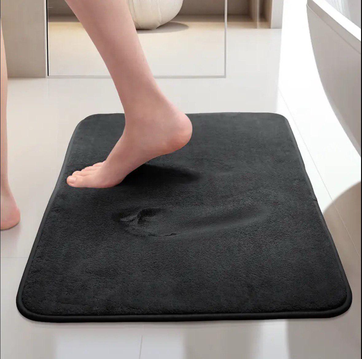 Килимок для ванної Smooth Premium Memory Foam 60х40 см Чорний (KMSmooth0005) - фото 7 Килимок для ванної Smooth Premium Memory Foam 60х40 см Чорний (KMSmooth0005) - фото 7