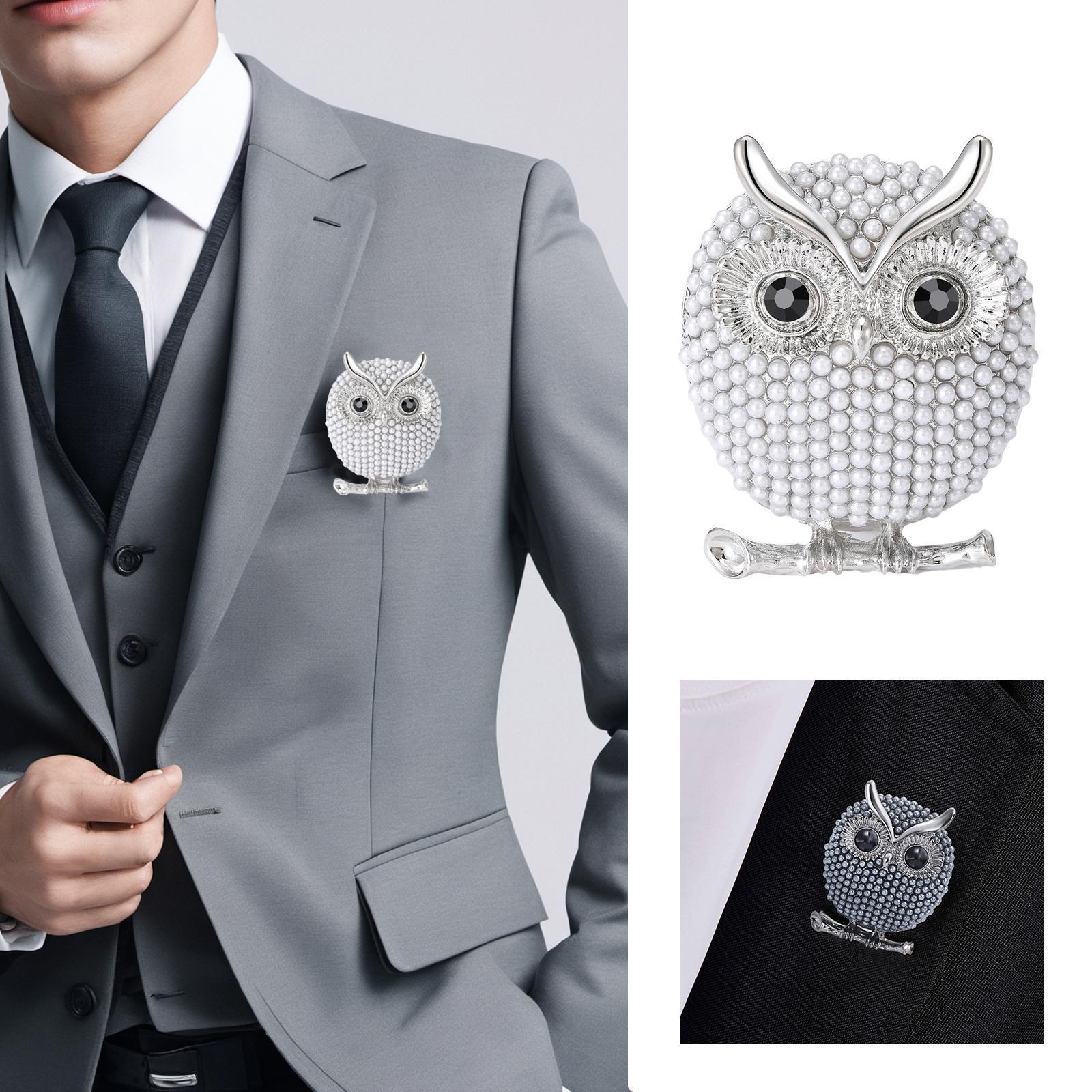 Брошка жіноча Сова 39x33 мм 14,5 г (494693342) - фото 3 Брошка жіноча Сова 39x33 мм 14,5 г (494693342) - фото 3