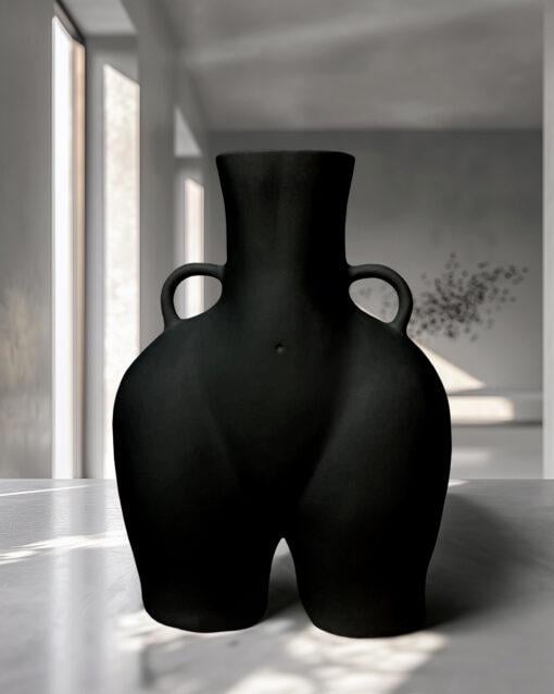 Ваза BIG LOVE 34х28 см Черный матовый