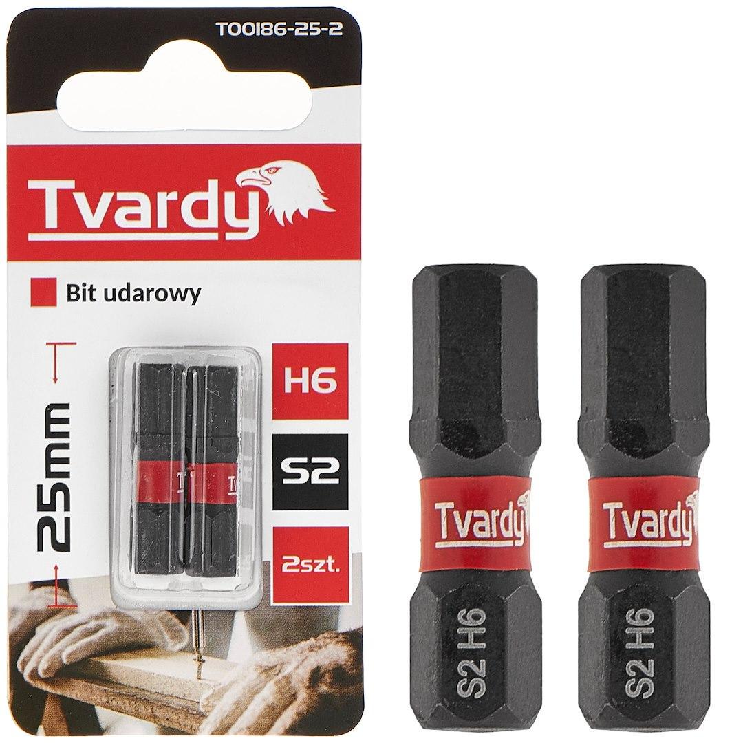 Біта удана Tvardy Hex H6 x 25 мм (T00186-25-2) - фото 3 Біта удана Tvardy Hex H6 x 25 мм (T00186-25-2) - фото 3