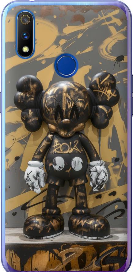 Чехол на Realme 3 Pro Bronze kaws (6097u-1863-42517)