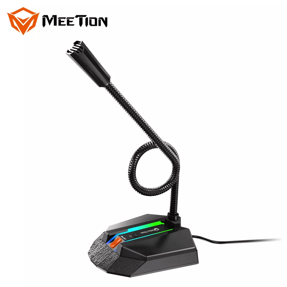 Микрофон MeeTion MT-MC15 RGB USB Black (95fa1b68) - фото 4
