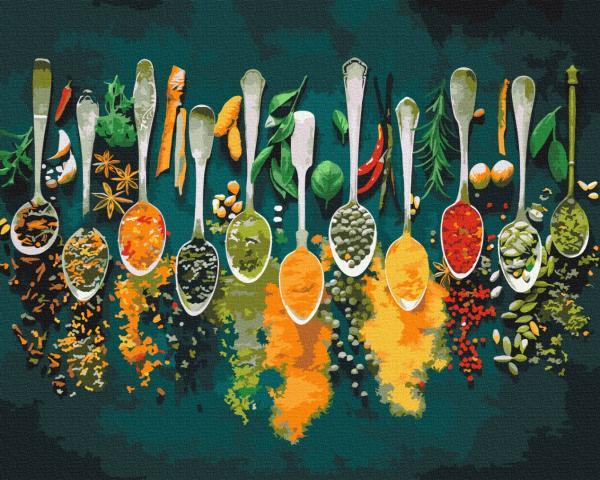 Картина по номерам Brushme Натюрморты Пряные специи 40х50 см в термопакете (BS52897) Картина по номерам Brushme Натюрморты Пряные специи 40х50 см в термопакете (BS52897)