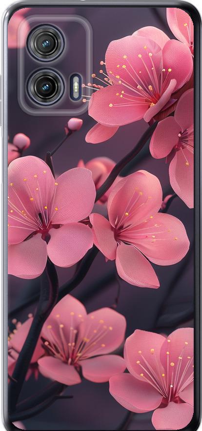 Чехол на Motorola G73 Пурпурная сакура (6075u-3196-42517)