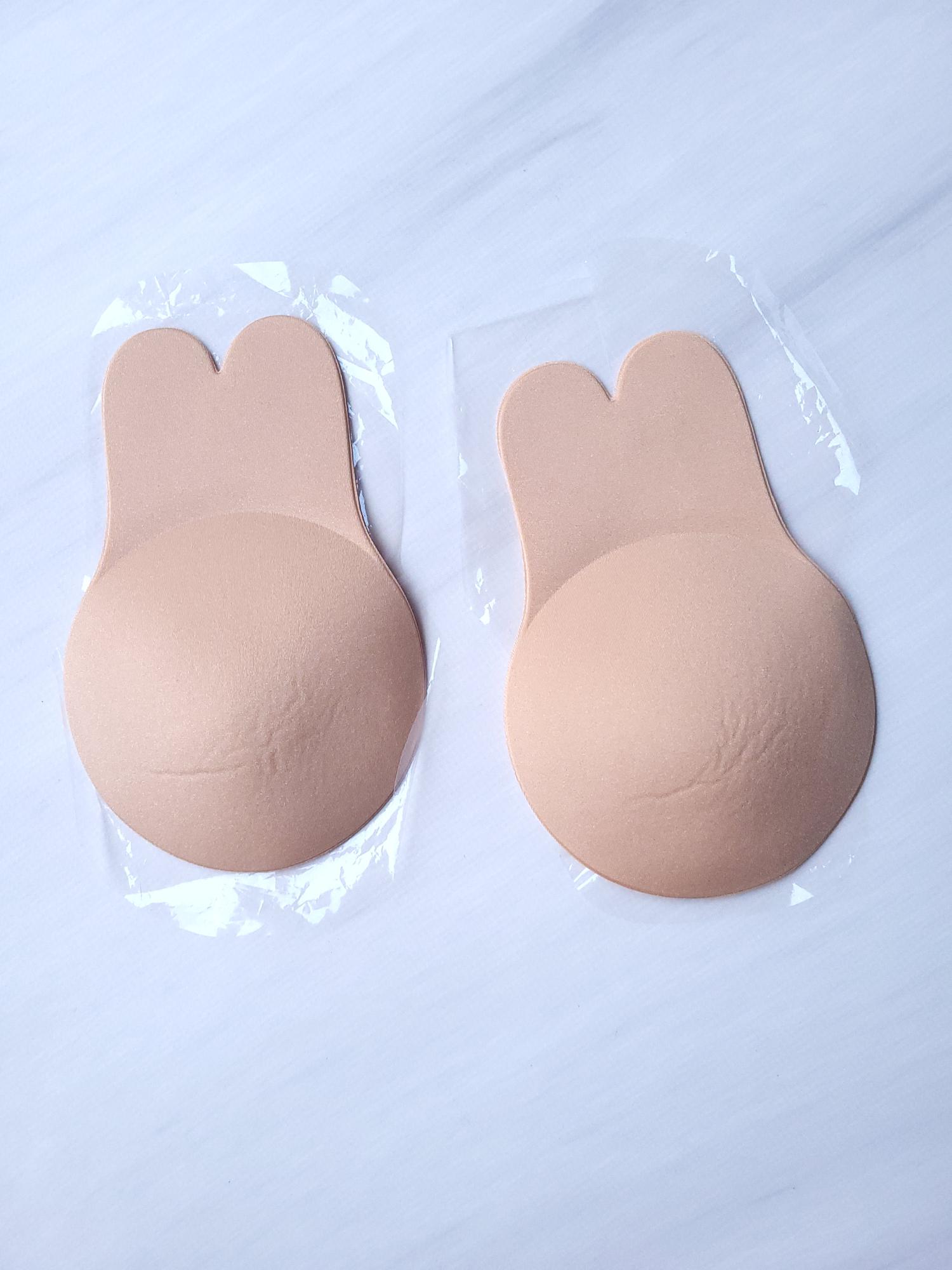 Бюстгальтер-наклейки с ушками Invisible Push up Fly Bra 11129 B/C One size 10 см Бежевый