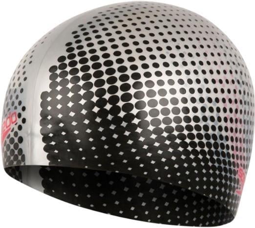 Шапочка для плавания Speedo Rev Moud Silc Cap Au Silver/Black (8-09337D668) (5053744485621) - фото 1