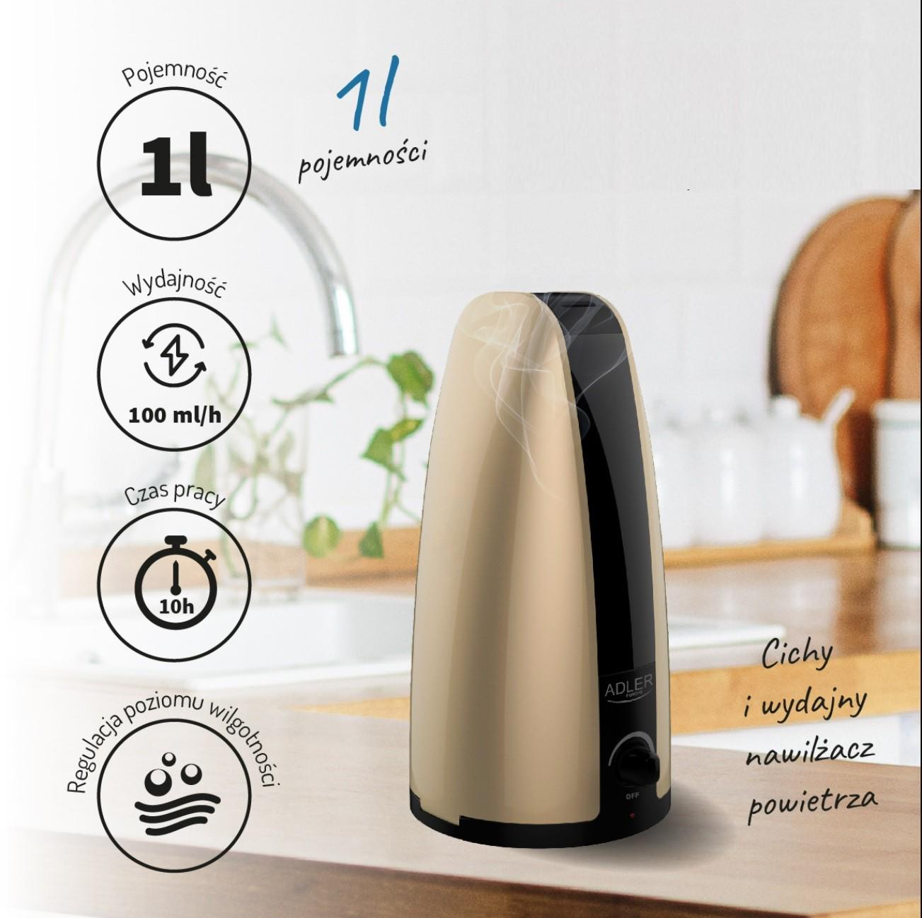 Увлажнитель воздуха Adler 1 л 18 Вт - фото 4