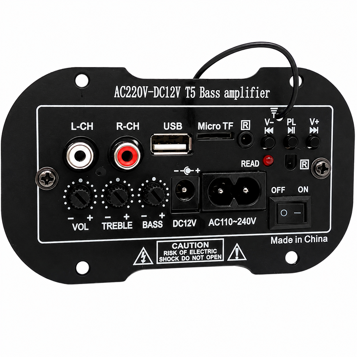 Hi-Fi усилитель-панель MicroSD Bluetooth 2.1 для мотоцикла/автомобиля (1005-288-00)