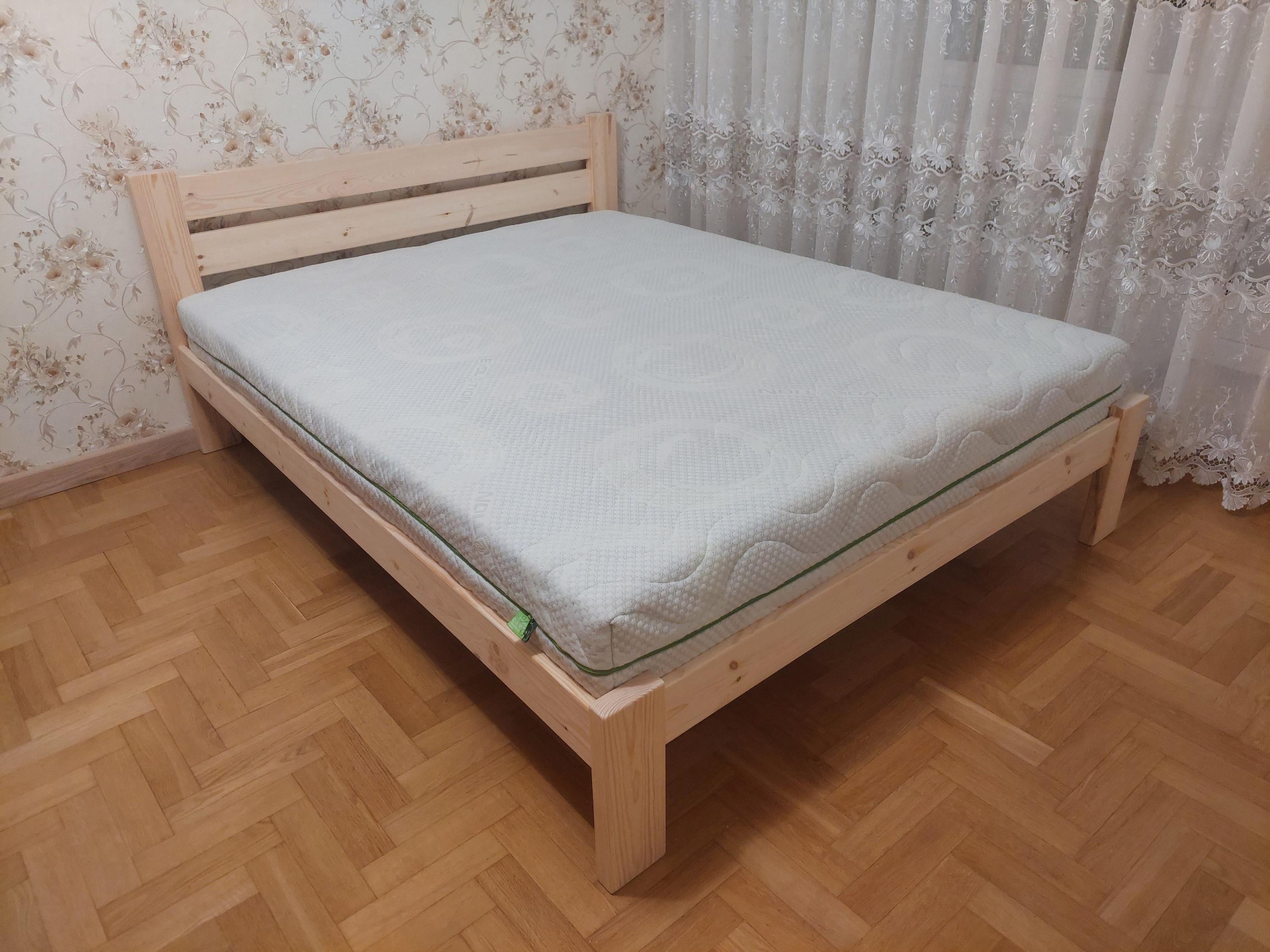 Кровать Tampere шлифованная ламели через 25 мм Latoflex ортопедические 180х190 см (30306645)