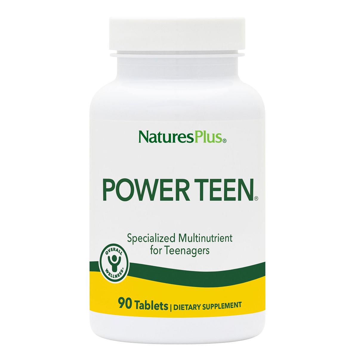Мультивитамины Natures Plus Power Teen для подростков 90 таблеток