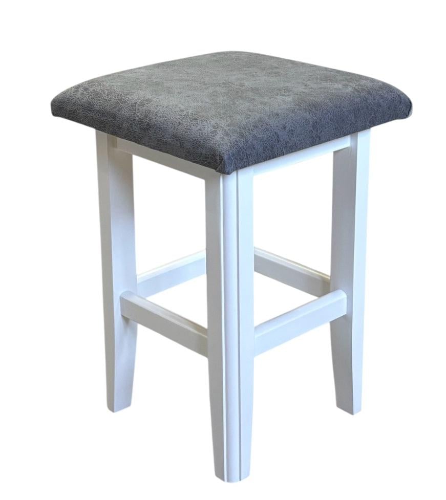 Табурет кухонный деревянный Скиф ТК-14 Белый/Марсель-11 (27453406)