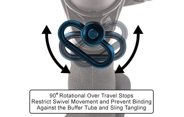 База QD антабки Leapers TL-T6TD03 UTG на ресивер AR15 стальная (242685) - фото 4 База QD антабки Leapers TL-T6TD03 UTG на ресивер AR15 стальная (242685) - фото 4
